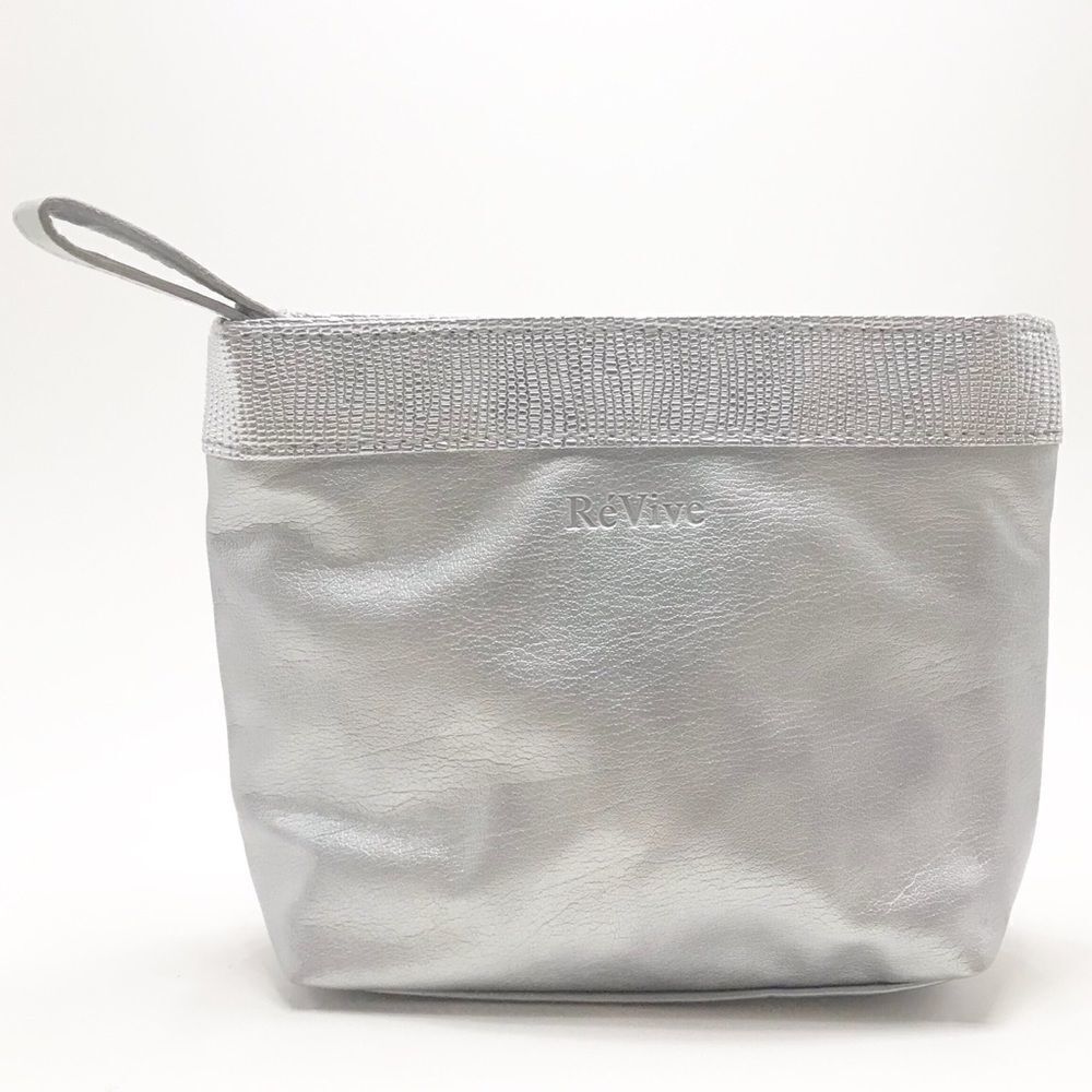 REVIVE   Cosmetic Bag. Silver.